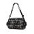 Chanel B Chanel Gray with Black Tweed Fabric Camellia Shoulder Bag Italy