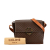 Celine B Celine Brown Coated Canvas Fabric Macadam Crossbody Italy