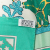 Hermès B Hermès Green Silk Fabric Early America Scarf France