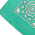 Hermès B Hermès Green Silk Fabric Early America Scarf France