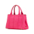 Prada B Prada Pink Canvas Fabric Small Canapa Logo Satchel India