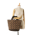 Fendi AB Fendi Brown Wool Fabric Zucca Cashmere Shopping Tote Italy