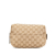 Gucci B Gucci Brown Beige Canvas Fabric GG Handbag Italy