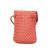 Bottega Veneta B Bottega Veneta Pink Salmon Calf Leather Intrecciato Tassel Crossbody Italy