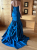 Liancarlo Couture Trägerloses blaues Meerjungfrau-Seidenkleid von wedding