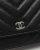 Chanel Caviar Chevron Wallet On Chain Bag