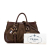 Prada B Prada Brown Dark Brown Canvas Fabric Canapa Logo Satchel Italy