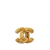 Chanel B Chanel Gold Gold Plated Metal CC Quilted Brooch France