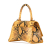 Balenciaga AB Balenciaga Yellow Calf Leather Small Python Embossed Hourglass Top Handle Bag Italy