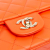 Chanel B Chanel Orange Lambskin Leather Leather Mini Rectangular Classic Lambskin Single Flap Italy