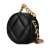 Chanel AB Chanel Black Lambskin Leather Leather Lambskin 19 Round Clutch with Chain Italy