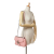 Gucci AB Gucci Pink Light Pink Calf Leather Medium GG Marmont Matelasse Crossbody Italy