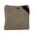 Gucci B Gucci Brown Beige Coated Canvas Fabric GG Supreme Crossbody Italy