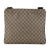 Gucci B Gucci Brown Beige Coated Canvas Fabric GG Supreme Crossbody Italy