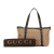 Gucci AB Gucci Brown Beige Canvas Fabric GG Abbey D Ring Tote Italy