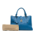 Bottega Veneta B Bottega Veneta Blue Nappa Leather Leather Medium Nappa Intrecciato Roma Tote Italy