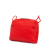 Bottega Veneta AB Bottega Veneta Red Calf Leather Small Intrecciato Nodini Crossbody Italy