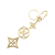 Louis Vuitton B Louis Vuitton Gold Gold Plated Metal Bloomy Key Chain Italy