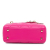 Christian Dior B Dior Pink Hot Pink Lambskin Leather Leather Mini Lambskin Cannage Lady Dior Italy