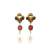 Chanel B Chanel Gold Gold Plated Metal Faux Pearl Clip On Earrings France