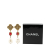 Chanel B Chanel Gold Gold Plated Metal Faux Pearl Clip On Earrings France