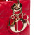 Christian Dior AB Dior Red Lambskin Leather Leather Small Lambskin Cannage My ABCDior Lady Dior Italy