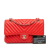 Chanel AB Chanel Red Lambskin Leather Leather Medium Classic Chevron Lambskin Double Flap France