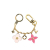 Louis Vuitton B Louis Vuitton Gold Gold Plated Metal Blooming Flowers Bag Charm and Key Holder Italy