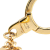 Louis Vuitton B Louis Vuitton Gold Gold Plated Metal Blooming Flowers Bag Charm and Key Holder Italy