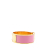 Hermès AB Hermès Pink with Gold Enamel Other Wide Charniere Hinged Bracelet PM France