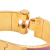 Hermès AB Hermès Pink with Gold Enamel Other Wide Charniere Hinged Bracelet PM France