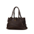 Bottega Veneta B Bottega Veneta Brown Dark Brown Calf Leather Medium Intrecciato Roma Satchel Italy