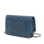 Chanel B Chanel Blue Navy Lambskin Leather Leather CC Quilted Lambskin Wallet On Chain France