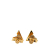 Louis Vuitton B Louis Vuitton Gold Gold Plated Metal Essential V Stud Earrings Italy