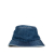 Celine AB Celine Blue Denim Fabric Logo Bucket Hat France