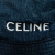 Celine AB Celine Blue Denim Fabric Logo Bucket Hat France