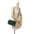 Chanel B Chanel Green Dark Green Calf Leather Medium Glazed skin Duo Color Flap Italy