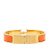 Hermès B Hermès Orange with Gold Enamel Other Narrow Clic H Bracelet PM France