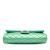 Chanel B Chanel Green Light Green Patent Leather Leather CC Quilted Patent Clutch with Chain Italy