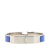 Hermès B Hermès Blue with Silver Enamel Other Narrow Clic H Bracelet PM France