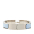 Hermès B Hermès Blue Light Blue with Silver Enamel Other Narrow Clic H Bracelet PM France