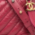 Chanel B Chanel Pink Dark Pink Calf Leather Small Chevron Aged skin Gabrielle Crossbody Italy