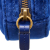 Gucci AB Gucci Blue Velvet Fabric GG Marmont Matelasse Belt Bag Italy