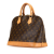 Louis Vuitton B Louis Vuitton Brown Monogram Canvas Canvas Monogram Alma PM France