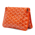 Goyard AB Goyard Orange Coated Canvas Fabric Goyardine Plumet Pocket Wallet France