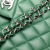 Chanel AB Chanel Green Lambskin Leather Leather Medium Classic Lambskin Double Flap France