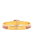 Hermès B Hermès Pink with Gold Enamel Other Printed Mini Clic Chaine d'Ancre Bracelet PM France