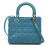 Christian Dior AB Dior Blue Turquoise Lambskin Leather Leather Medium Lambskin Cannage Lady Dior Italy