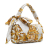 Fendi AB Fendi White with Multi Silk Fabric Versace Fendace Baguette Italy