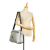 Chanel AB Chanel Gray Light Gray with Black Cotton Fabric Sport Line Crossbody Italy